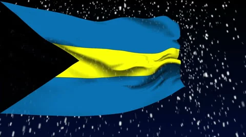Flag of Bahamas Stock Footage 1050785