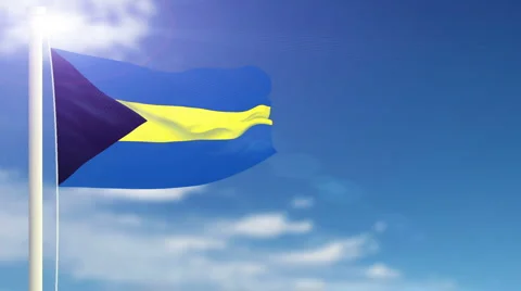 Flag of Bahamas Video stock 1053731