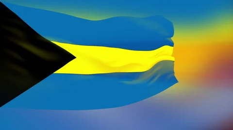 Flag of Bahamas Video stock 1053771