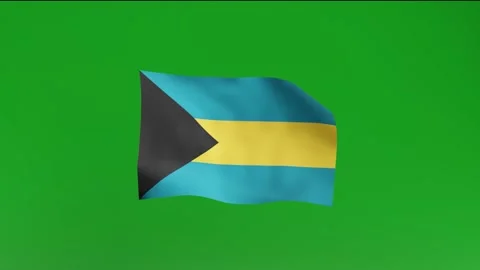 Flag of Bahamas Stock Footage 162025753