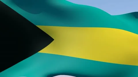 Flag of Bahamas HD 動画素材 14037261