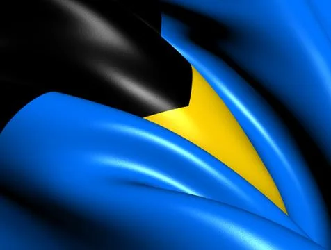 Flag of bahamas Stock Illustration