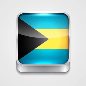 Flag of bahamas Stock Illustration