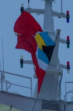 Flag of the Bahamas Stock Photos