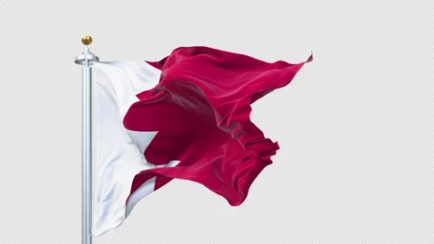 Flag Bahrain 02 4K 스톡 동영상 310279921