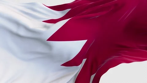 Flag Bahrain 03 4K Stockbeeldmateriaal 310279982