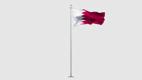 Flag Bahrain 06 4K Stock Footage 310279865
