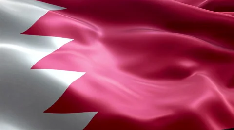 Flag Bahrain Video stock 47714618