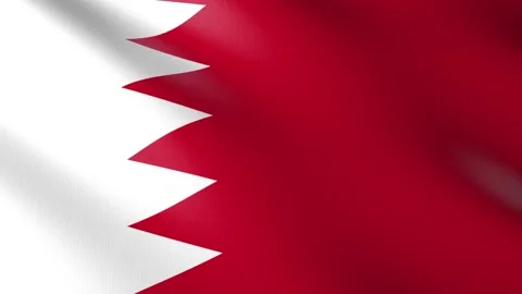Flag of Bahrain Stock Footage 150670951