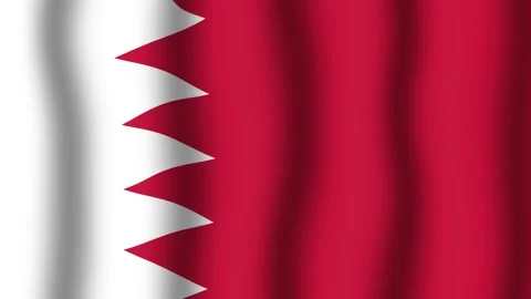 Flag of Bahrain Stock Footage 175705905