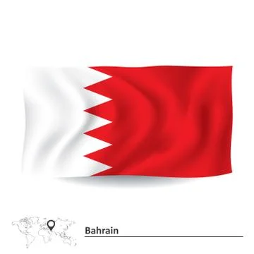 Flag of Bahrain Stock Illustration