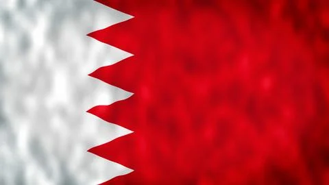 Flag of Bahrain Stock Illustration