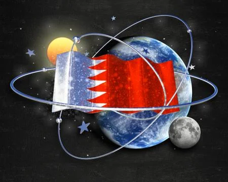 Flag Bahrain quality designer flag イラスト素材