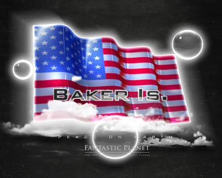 Flag BakerIs quality designer flag Stock Illustration
