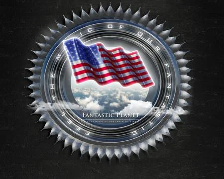 Flag BakerIs quality designer flag Stock Illustration