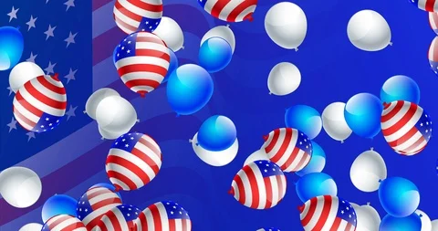 Flag Balloons Stock Footage 106608478