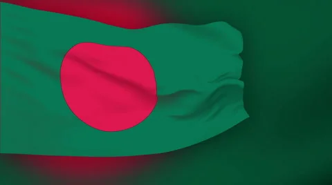Flag of Bangladesh Stock Footage 1050711