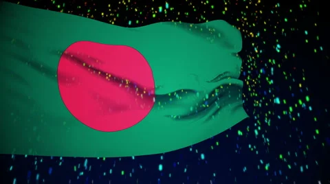 Flag of Bangladesh Video stock 1053882