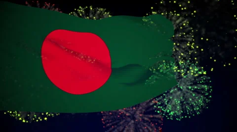 Flag of Bangladesh Video stock 1053973