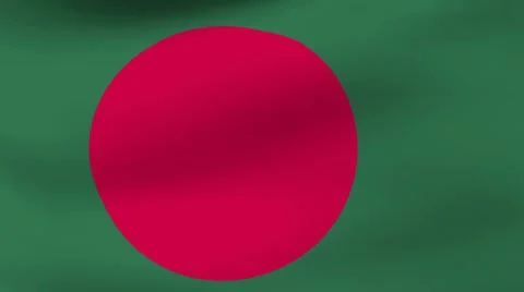 Flag Bangladesh Stock Footage 10572432