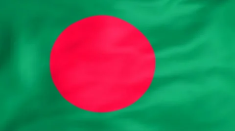 Flag Of Bangladesh Stock Footage 11355222