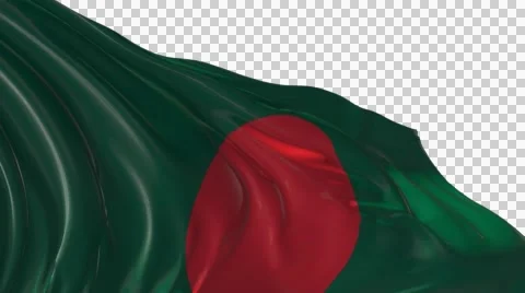 Flag of Bangladesh Stock Footage