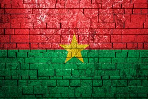 Flag  banner on  stone texture background. Foto stock
