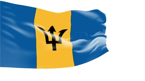 Flag of Barbados Video stock 1054339