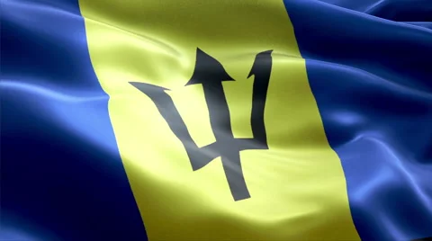 Flag Barbados Vídeos de archivo 47715830