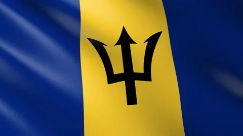 Flag of Barbados Stock Footage 150670957