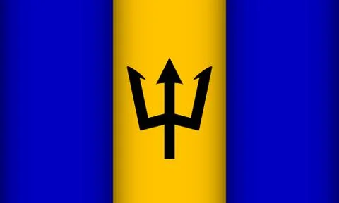Flag of Barbados. Stock Illustration