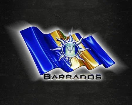 Flag Barbados quality designer flag イラスト素材