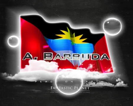 Flag Barbuda quality designer flag Stock Illustration