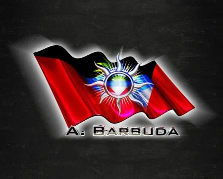Flag Barbuda quality designer flag Stock Illustration