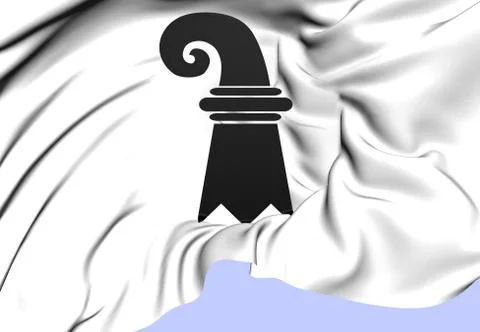 Flag of basel Stock Illustration