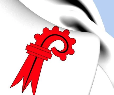 Flag of basel-landschaft Stock Illustration