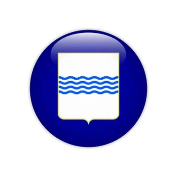 Flag Basilicata button Stock Illustration