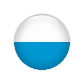 Flag Bavaria button Illustrazione stock