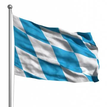 Flag of bavaria Stock Illustration
