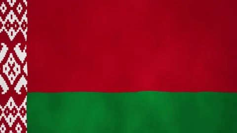 Flag of Belarus - 3D Render Animation Stock Footage 133533996