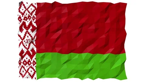 Flag of Belarus 3D Wallpaper Animation 스톡 동영상 80652747