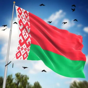 Flag of Belarus Flag of Belarus , This is a computer generated and 3d rend... Stock Photos