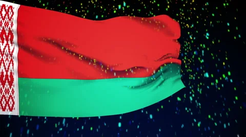 Flag of Belarus Stock-Footage 1054374