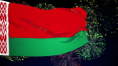 Flag of Belarus Stock-Footage 1054388