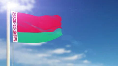 Flag of Belarus Stock-Footage 1054397
