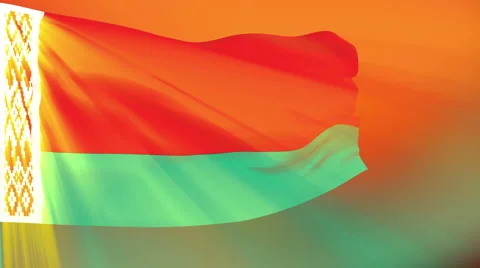 Flag of Belarus Stock-Footage 1054405