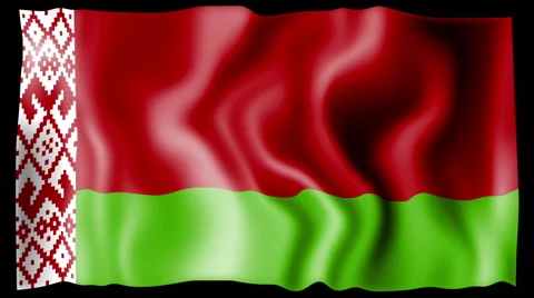 Flag of Belarus Stock Footage 46598034