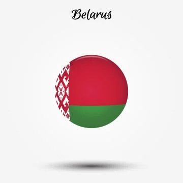 Flag of Belarus icon Stock Illustration