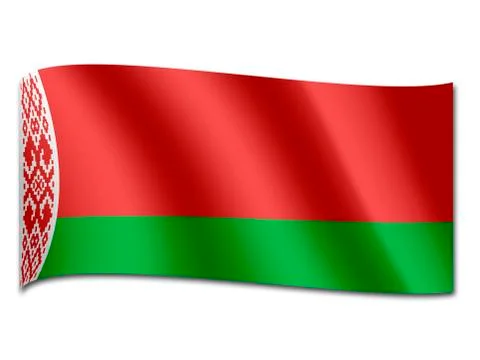 Flag of belarus 스톡 일러스트