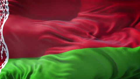 Flag of Belarus Loop 3D Stock Footage 138920283